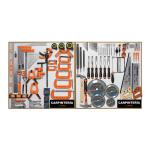 EX80-CAR-2T | Exhibidor de Carpintería, 80x80 cm, 2 tableros