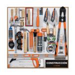 EX80-CON-1T | Exhibidor de Construcción, 80x80 cm, 1 tablero