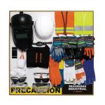 EX80-IND-1T | Exhibidor de Seguridad industrial, 80x80 cm, 1 tablero