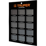 EXT-LA | Exhibidor Truper de lijas de agua