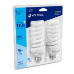 F-28EX2 | Pack 2 lámparas espiral T4 28 W luz de día, blíster, Volteck