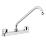 F-318 | Mezcladora larga 8' p/fregadero manerales hex cart cerámico