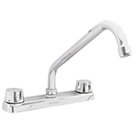 F-318-C | Mezcladora larga 8' p/fregadero manerales hex car compresión