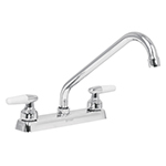 F-318I | Mezcladora 8' p/fregadero, cuello largo, manerales cono