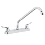 F-318P | Mezcladora 8' p/fregadero, cuello largo, manerales palanca