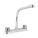 F-319-C | Mezcladora cobra 8' p/fregadero manerales hex car compresión