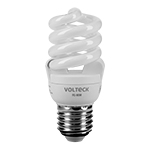 FC-9EM | Lámpara espiral mini T2 9 W luz cálida en blíster, Volteck