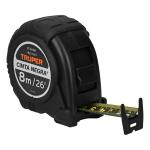 FCN-8M | Flexómetro contra impactos Cinta Negra x-ancha 27 mm 8 m