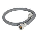 FFR-55V | Manguera lavabo/fregadero, vinilo gris, 1/2' x 1/2', 55 cm