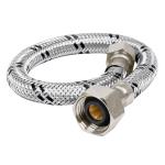 FLA-30XL | Manguera lavabo/fregadero, acero inox, 1/2' x 3/8', 30 cm