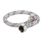 FLA-40P | Manguera lavabo/fregadero, aluminio, 1/2' x 1/2', 40 cm