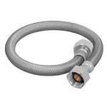 FLA-40V | Manguera lavabo/fregadero, vinilo gris, 1/2' x 1/2', 40 cm