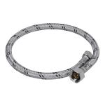 FLA-55XL | Manguera lavabo/fregadero, acero inox, 1/2' x 3/8', 55 cm