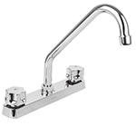 FP-318 | Mezcladora plástica 8' p/fregadero, cuello largo, hex Basic