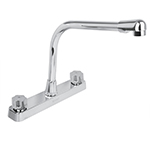 FP-319 | Mezcladora plástica 8' p/fregadero, cuello cobra, hex Basic