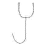 FTE-55XL | Manguera 'T', acero inox, 55 cm, para lavabo, Latam, Foset