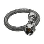 FWC-35V | Manguera para WC, vinilo gris, 1/2' x 7/8', 35 cm, Foset