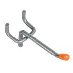 GA-2 | Gancho recto de 2' para perfocel y panel ranurado, Truper