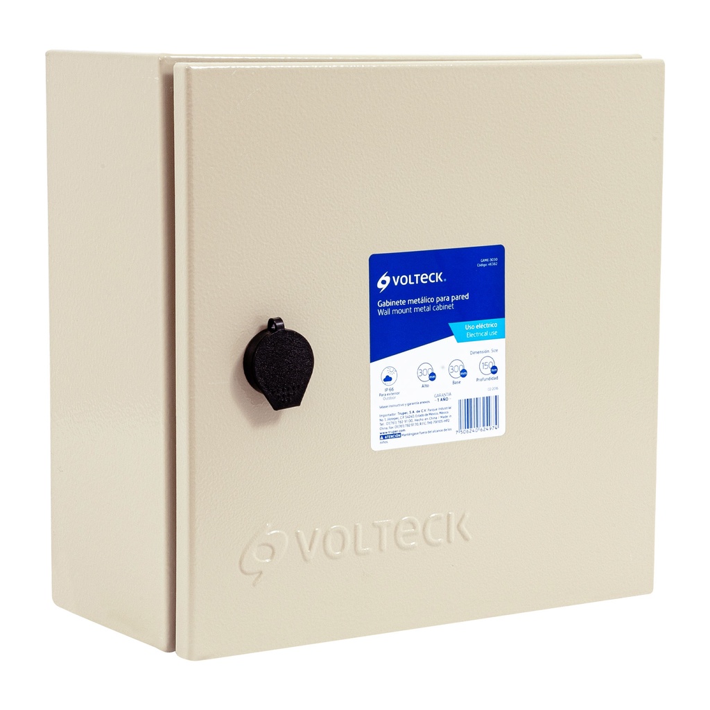 GAME-3030 | Gabinete metálico, 300 x 300 mm, Volteck