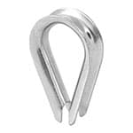 GC-3/8 | Bolsa con 5 guardacabos para cable de acero de 3/8', Fiero