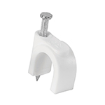 GCU-10B | Bolsa con 20 grapas blancas de 10 mm para cable redondo