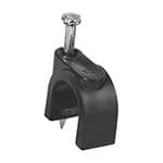 GCU-12N | Bolsa con 20 grapas negras de 12 mm para cable redondo