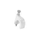 GCU-6BG | Bolsa con 500 grapas blancas de 6 mm para cable redondo