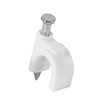 GCU-8B | Bolsa con 20 grapas blancas de 8 mm para cable redondo