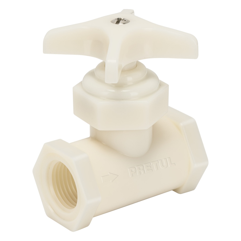 GLRO-1/2P | Válvula globo de ABS 1/2' roscable, Pretul
