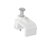 GPL-10B | Bolsa con 20 grapas blancas de 6 x 9.5 mm para cable plano