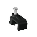 GPL-10N | Bolsa con 20 grapas negras de 6 x 9.5 mm para cable plano