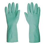 GU-823 | Guantes de nitrilo verde, multiusos, grandes, Truper