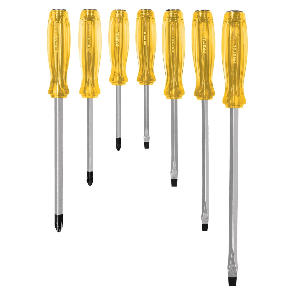 J-DIMP-7 | Juego de 7 desarmadores de impacto, Pretul