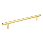 JAL-0324 | Jaladera de acero 192 mm, estilo 'Cilindro', latón brillante