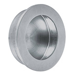 JALED-32 | Jaladera de embutir circular No. 2 acabado cromo mate