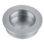 JALED-34 | Jaladera de embutir circular No. 4 acabado cromo mate