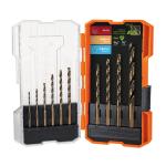 JBAV-10 | Juego de 10 brocas HSS para metal en estuche, Truper Expert