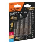 JBAV-13R | Juego de 13 brocas HSS p/metal zanco cambio rápido, Expert