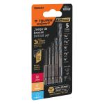 JBAV-5R | Juego de 5 brocas HSS para metal zanco cambio rápido, Expert