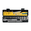 JD-1/2X17MM-P | Juego de 16 herramientas 1/2' mm para mecánico, Pretul