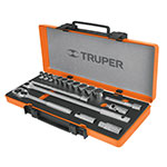 JD-1/2X19M | Juego de 18 herramientas cuadro 1/2' mm para mecánico