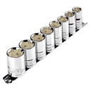 JD-1/2X9SAE-P | Juego de 8 dados cuadro 1/2' std, Pretul