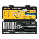 JD-1/4X22MM-P | Juego de 22 herramientas 1/4' mm para mecánico, Pretul