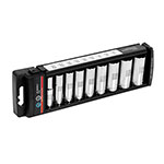 JD-3/8X9LP | Juego de 9 dados largos cuadro 3/8' std, Truper