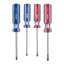 JD-4TP | Juego de 4 desarmadores mango de PVC, Pretul