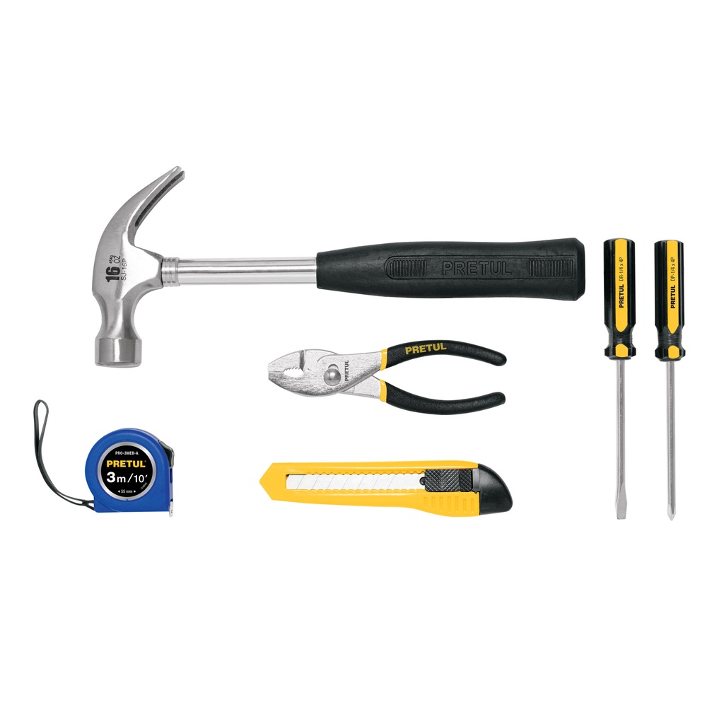 JGO-CAS6 | Juego de 6 herramientas caseras, Pretul