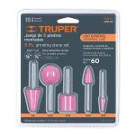 JPM-52 | Juego de 5 piedras montadas zanco 1/4' y 1/8',uso general