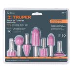 JPM-7 | Juego de 7 piedras montadas zanco 1/4', uso general, Truper