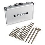 JSDS-15 | Juego de 15 brocas y cinceles SDS plus en estuche, Truper