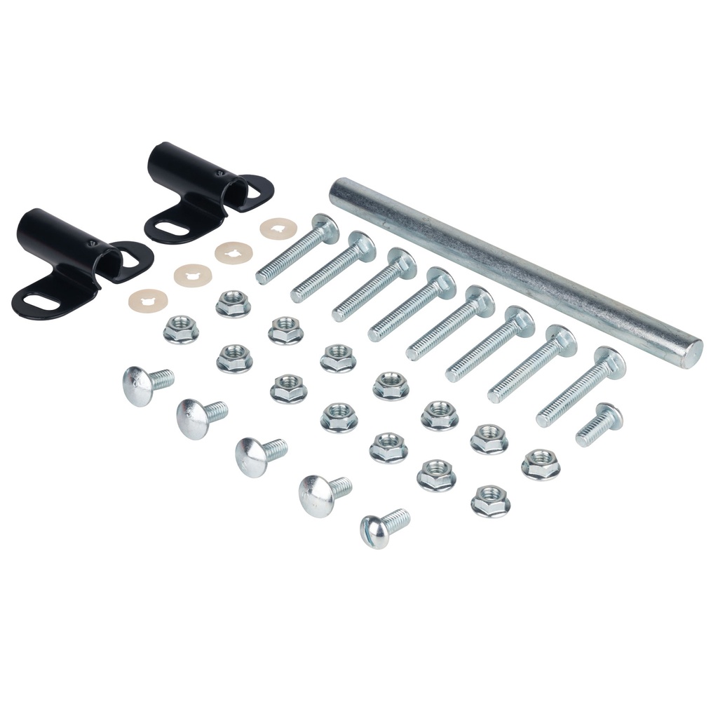 JT-RP | Juego tornilleria, chumaceras y eje carretillas rojas Pretul